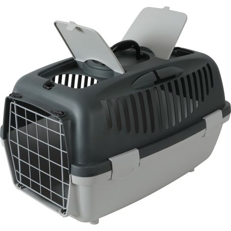 cage gulliver 2, porte métal, taille 36 x 55 x 35 cm, transport pour chien max 8 kg - animallparadise