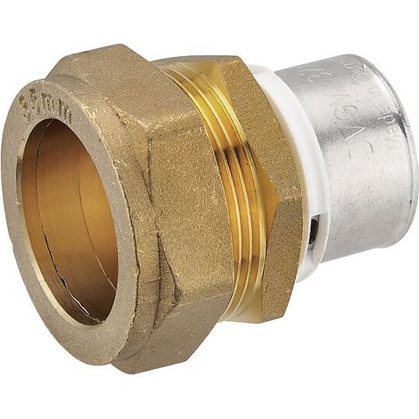 Pressfitting-Übergang 32 x 3,0 mm MV-Rohr auf Klemmverschraubung für 35 mm Kupferrohr