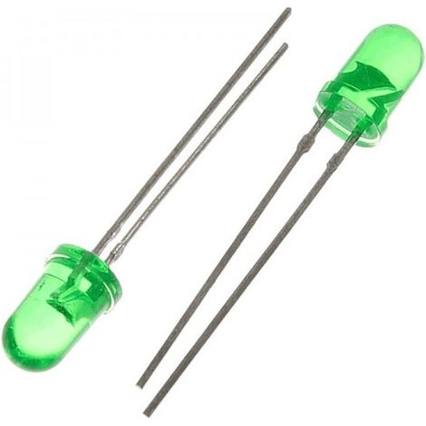 LED-Diode GRÜN 5mm 150mcd Spannungsversorgung 2-3Vdc 22Âº HT504GD