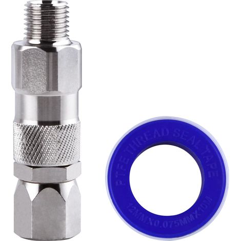 1/4-Inch Airless pistolet Joint pivotant 360 degrés rotation 1/4 pouce Joint pulvérisateur avec bande tuyau de pulvérisation haute pression Joint pivotant tuyaux accessoires raccord de tuyau (1/5)