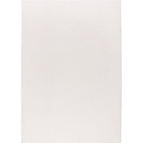 Tapis blanc moderne à poil court robuste antidérapant - 160 x 120 cm (1/5)