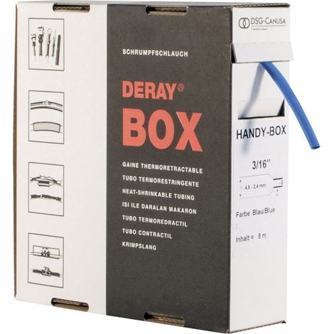 DSG Canusa 8610254502 Schrumpfschlauch ohne Kleber Blau 25.40 mm 12.70 mm Schrumpfrate:2:1 3 m