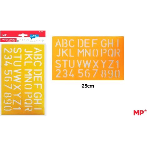 Buchstabenzeichnungsvorlage 25 cm
