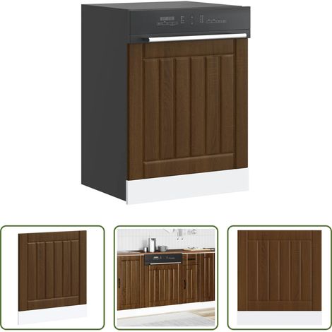 Holzwerkstoff - Geschirrspülerblende Lucca Braun Eichen-Optik Holzwerkstoff (1/5)