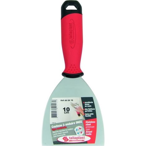COUTEAU A ENDUIRE TYPE AMERICAIN INOX 10CM TALIAPLAST - 440416