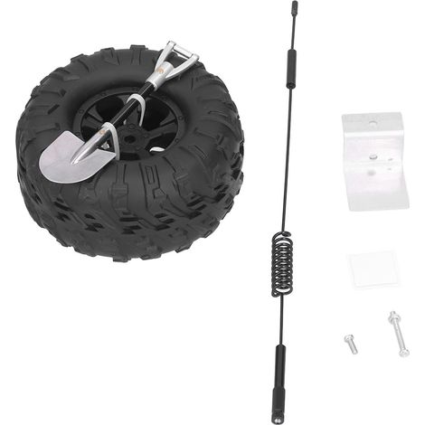 Kit Pelle Métallique Décorative Roue de Secours Compacte, Accessoire Coffre Arrière Universel pour Voiture 4x4 et Pickup (1/5)