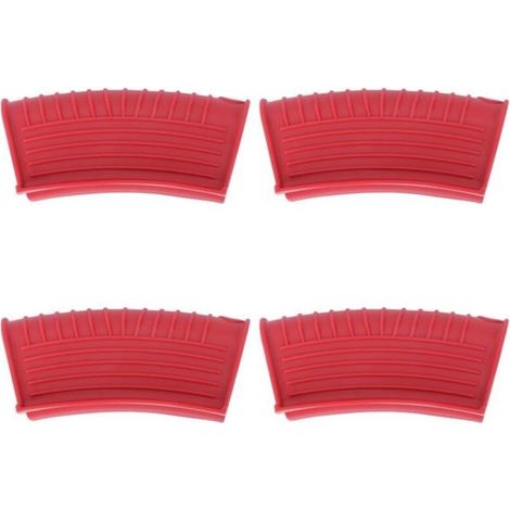 Set di 4 coperture isolanti in silicone antiscottatura per i manici delle padelle. (1/5)