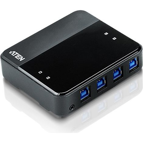 Aten US434 USB 3.0 Hub 4-Port 5 Gbit/s Schwarz (1/5)