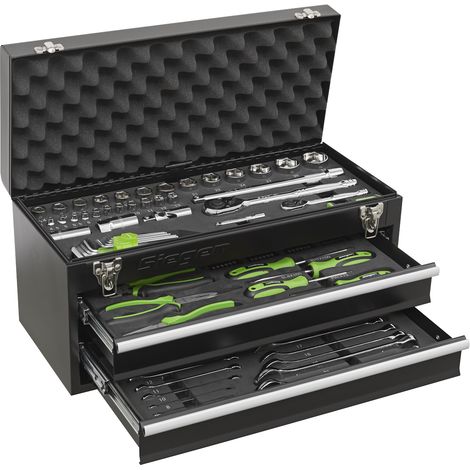 Sealey Portable Tool Chest 2 Drawer with 90pc Tool Kit S01055