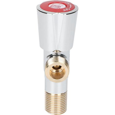 Robinet régulateur de débit en laiton pour arrivée d'eau de salle de bain (1 pièce, rouge) (1/5)