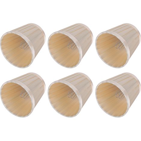 Lot de 6 abat-jour en tissu pour suspension de lustre moderne et simple, idéal pour une applique murale. (1/5)