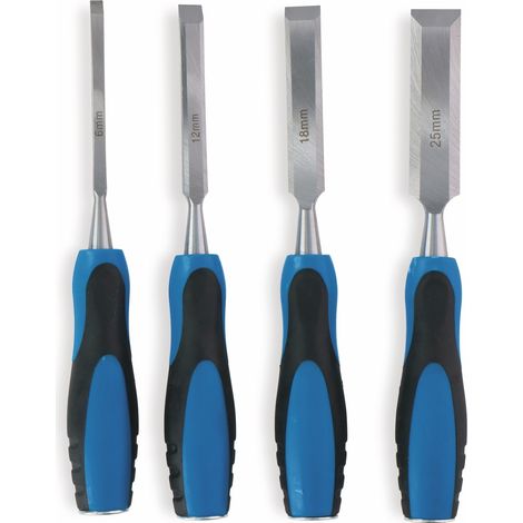 Juego de cinceles kinzo chisel set 4 piezas acero carbono 6 12 mm