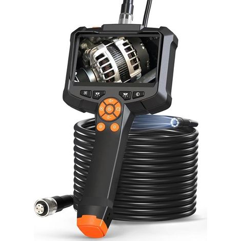 Cámara endoscópica 10 metros (33 endoscopio IPS 4,3 pulgadas 8 endoscopio portátil impermeable IP67 8,0 mm, portátil semirrígido 10 metros (33 (1/5)