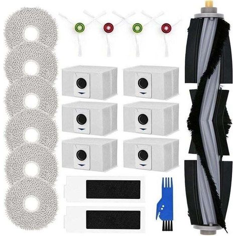 Kit accessoires pour robot aspirateur ECOVACS DEEBOT T20 OMNI / T20e OMNI, XU, 6 sacs à poussière antibactériens, 6 lingettes serpillè - KZQ (1/4)