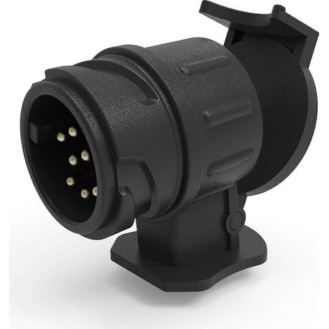 Adaptateur de prise de remorque 12 V 13 broches vers 7 broches, connecteur de remorque étanche en plastique pour voiture (1/5)