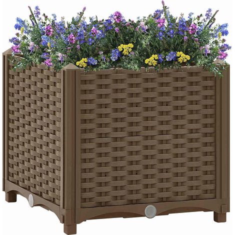 vidaXL Fioriera Rialzata 40x40x38 cm in Polipropilene