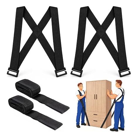 Sangle Demenagement 2 Personnes, Sangle de Levage Jusqu'à 300kg (1/4)
