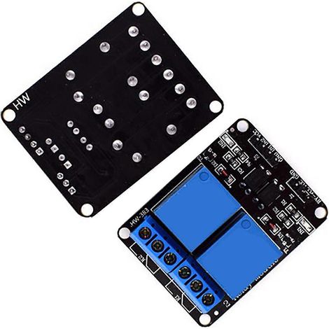 2-Kanal-Relaismodul mit Optokoppler-Schutzerweiterung, SCM-Entwicklungsboard-Zubehör, 5 V