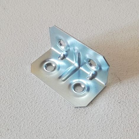 Piastrina piegata 20x20x40mm in acciaio zincato - 20pz (1/3)