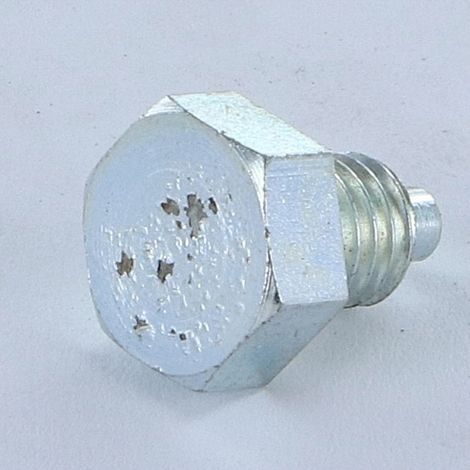 Vis métaux Tête hexagonale TH M8X12 Bout téton Téton Acier zingué-30 pièces
