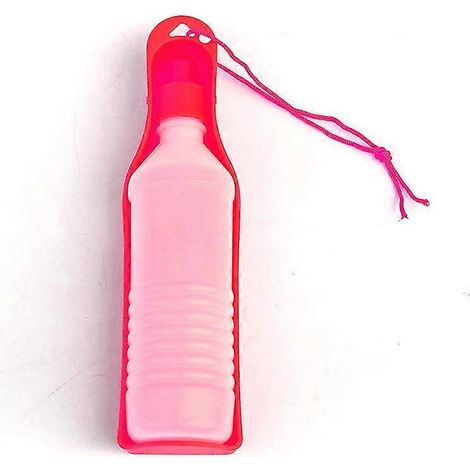 Bouteille d'eau pour chien, 250/500 ml, en plastique, pour animaux de compagnie, avec gamelles pour eau et nourriture. Pliable.-AquaForge (1/2)