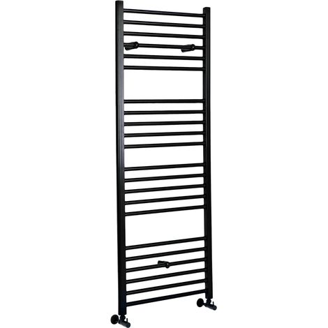 Hudson Reed Artle - Sèche-Serviettes Design Moderne Noir - Plat 160 cm x 50 cm