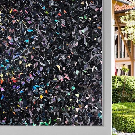 Pellicola per finestre adesiva statica, resistente ai raggi UV, per la privacy, 45 x 400 cm, con spatola inclusa. (1/5)