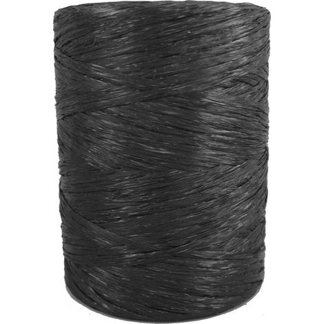 Bobine de corde en raphia 900 noir plat 400 g pour attacheuse agricole