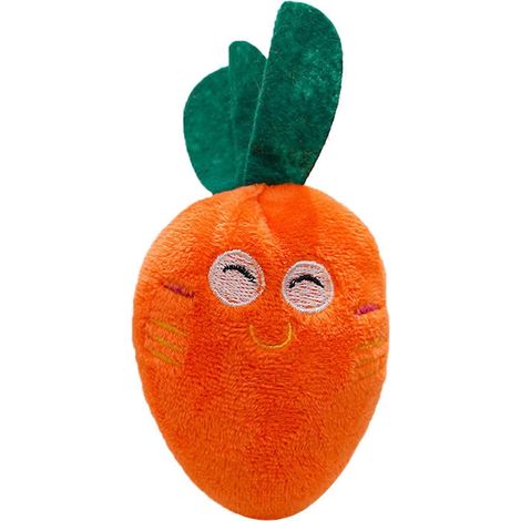 Peluche Carrot Jouet pour chien – sonore et doux – pour chiens réduction de l'anxiété et jeu interactif avec design mignon (1/5)
