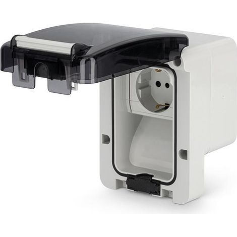 Presa a parete protetta 16a p30 modulo scame 137.6504