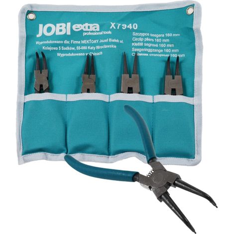 JOBI EXTRA 200 Seger Zangen 4 Stück + Etui
