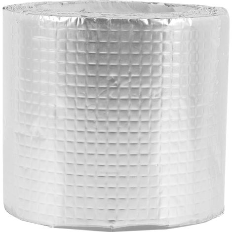 Ruban Adhésif En Aluminium - 5 m x 100 mm x 1,5 mm - Autoadhésif Pour Étanchéité Toiture Porte Fenêtre Projecteur - 1 Pièce (1/5)