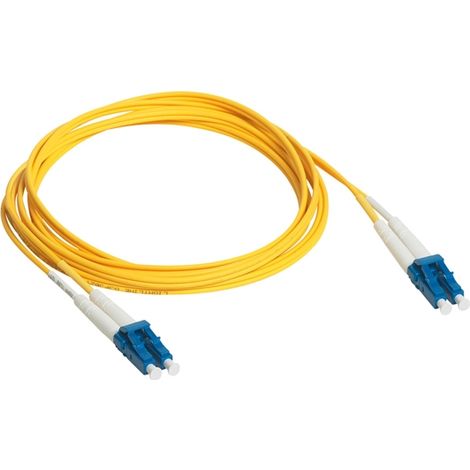 cordon optique - duplex lc/lc - os1/os2 - 3 mètres - jaune - legrand 032608
