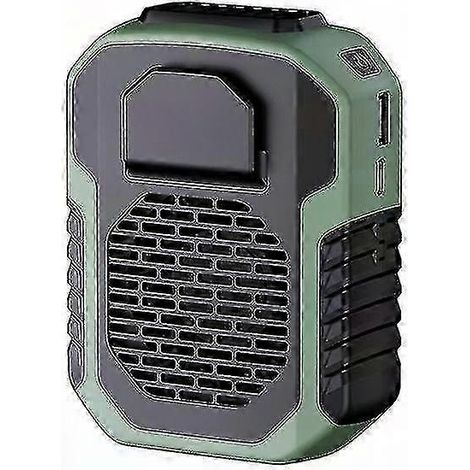 Ventilateur de taille 6000mAh rechargeable USB portable, climatisation personnelle sans fil, mini ventilateur à clip ceinture pour sport extérieur, refroidissement puissant, fixation robuste (1/5)