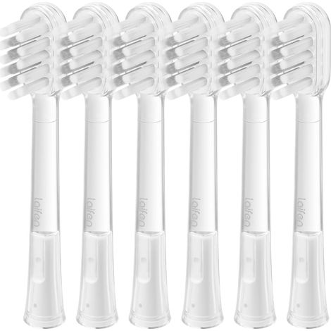 6 Têtes de Brosse de Rechange pour Wave Pro/Special, Soin Gencives Poils Doux, Remplacement Tous Les 90 Jours, Lot de 6, Nettoyage Efficace, Compatible avec Brosse Électrique. (1/5)