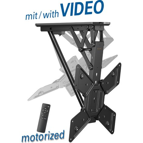 my Wall HL40ML Soporte de Techo Plegable motorizado con Mando a Distancia para TV 23-55 Pulgadas (58 cm - 140 cm), VESA 100 x 100, 200 x 200, 300 x 300, 400 x 200, 400 x 400 (1/5)