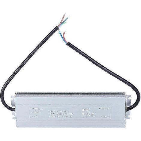 Alimentation à découpage étanche IP67 24V 100W pour LED, transformateur étanche HRUW-100W, entrée universelle 100-240VAC, driver imperméable pour projecteurs et bandeaux lumineux. (1/3)