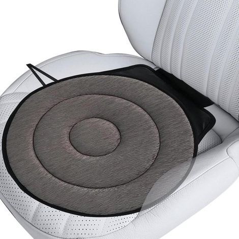 Coussin de siège auto pivotant - Siège pivotant - Accès facile - Rotation à 360° - 1 pièce - Gris (1/5)