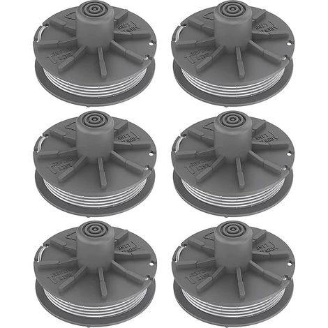 Lot de 6 bobines de fil pour débroussailleuse Gardena 5307-20, Easycut 400 Art. 8846, EasyCut 400/25 Art. 9807, ComfortCut450 Art.8847 (1/5)