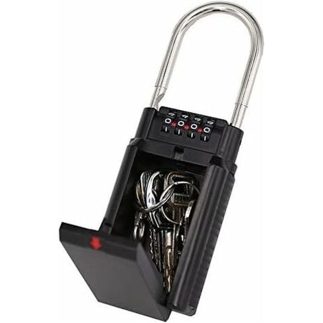 Boite a Cadenas pour Clef, Boite à Clés à Code, Coffre Combinaison de Stockage, Rangement Sécurisé pour Les Clés Select Access, Convenir à Ami et Parents Agés (1/5)
