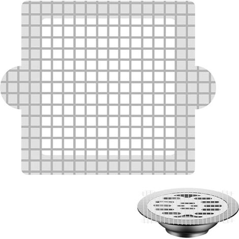 50 pièces filtre pour bonde de douche, récupérateur de cheveux jetable, adhésif puissant, pour salle de bain cuisine balcon (1/5)