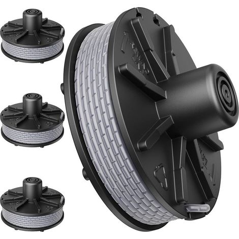 Replacement Spool for Strimmer, 4 Pieces Φ1.6mm 6.2m 5307-20 Nylon Spool Automatic Feed, Spool for Gardena EasyCut ComfortCut PowerCut SmallCut Brushcutter (1/4)