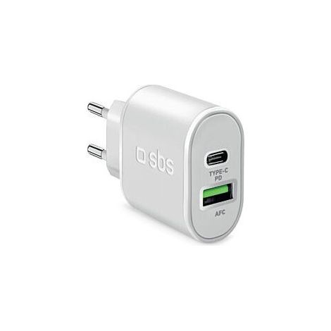 SGS STCPD20W Cargador de Pared USB-C 20W Entrega de Energía Blanco