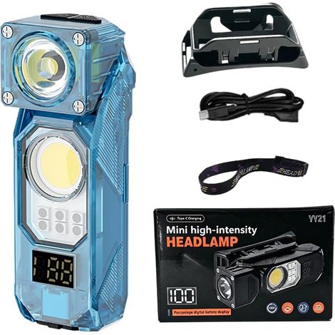 Torche À Clip Pour Casquette Lampe Frontale Multi-Source Étanche  Lampe torche à clip rechargeable USB Pour Sports Sac À Dos Marche Randonnée Camping Plein Air Pêche (1/5)