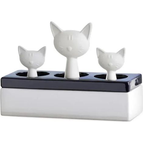 Wenko Umidificatore d'aria in ceramica nero e bianco 22 cm
