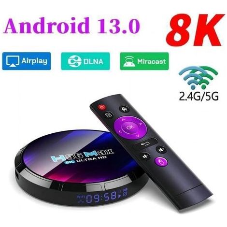 Neue Android 13.0 Smart TV Box H96 MAX BOX mit Netflix-Decoder, Mediaplayer, 2 GB RAM, 16 GB Speicher, Rockchip RK3528 Prozessor, 2,4 GHz/5 GHz WLAN 6 (1/5)