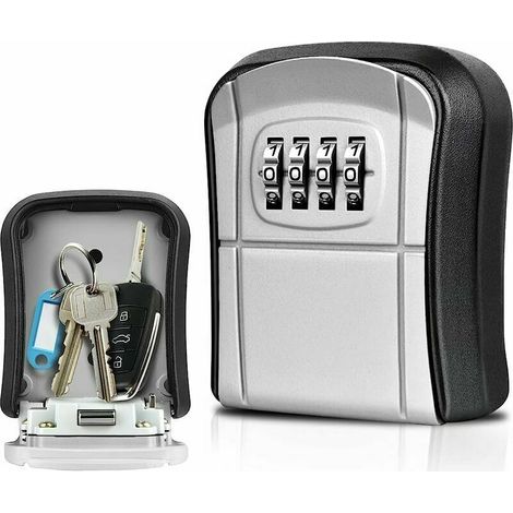 Mini cassetta portachiavi da esterno a parete con codice digitale a 4 cifre, impermeabile e riconfigurabile, per uso domestico - AquaForge (1/5)