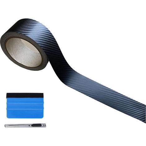3D Carbon Folie 5cm x 9m mit Werkzeugset, blasenfrei und repositionierbar (1/5)
