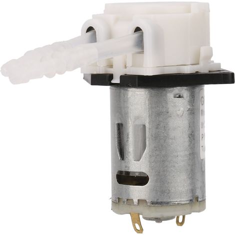 Pompe doseuse 12V 35 à tube péristaltique DIY pour analyse chimique en laboratoire d'aquarium (blanche)