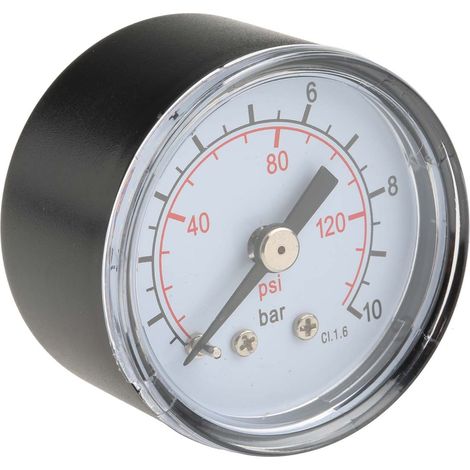 Manomètre RS PRO, 0bar à 10bar, Ø cadran 40mm ( Prix pour 1 ) (1/3)
